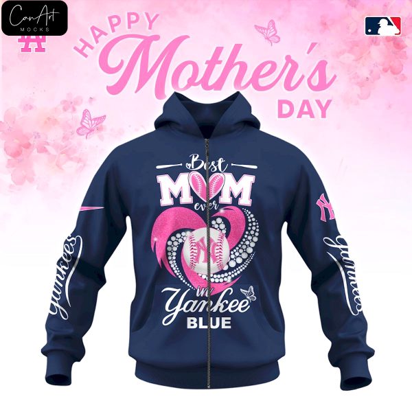 Best Mom Ever In Yankees Blue Shirt