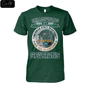 Michigan State Spartans Champions Big Ten 2025 Shirt