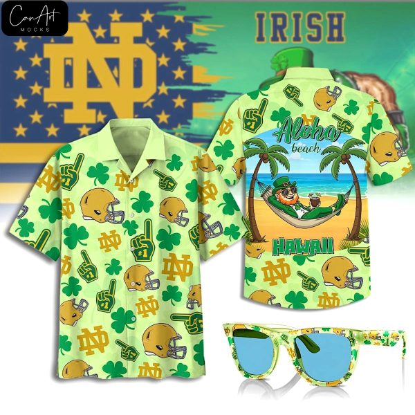Notre Dame Fighting Irish Aloha Beach Hawaiian Shirt