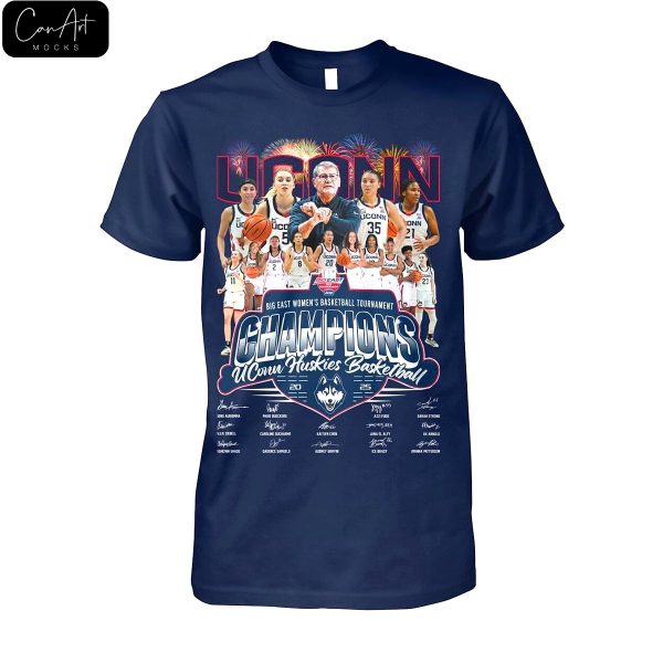 Uconn Big East Women Basketball Champions 2025 Shirt