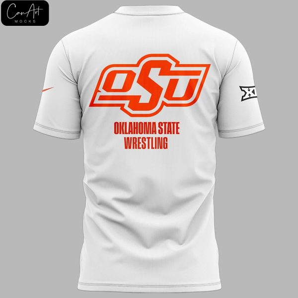 Wyatt Hendrickson OSU Cowboy Wrestling White Shirt