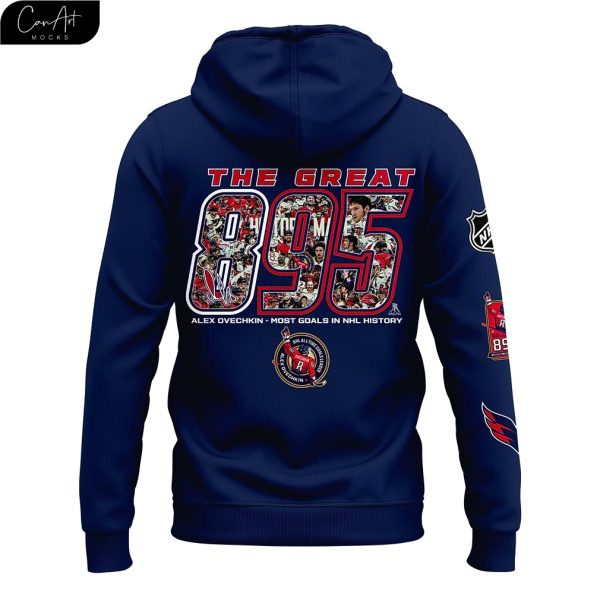 Alexander Ovechkin 895 Washington Capitals 2025 Hoodie