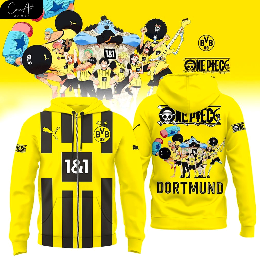 Borussia Dortmund X One Piece 2025 Hoodie Borussia Dortmund X One Piece 2025 Hoodie