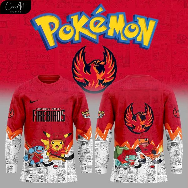 Coachella Valley Firebirds x Pokémon New 2025 Hockey Jersey