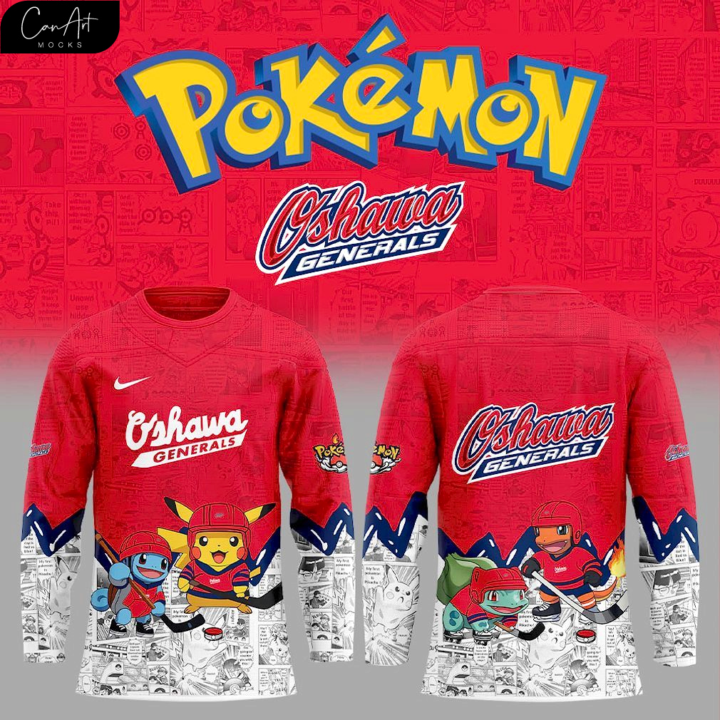 Oshawa Generals x Pokémon New 2025 Hockey Jersey Oshawa Generals x Pokémon New 2025 Hockey Jersey