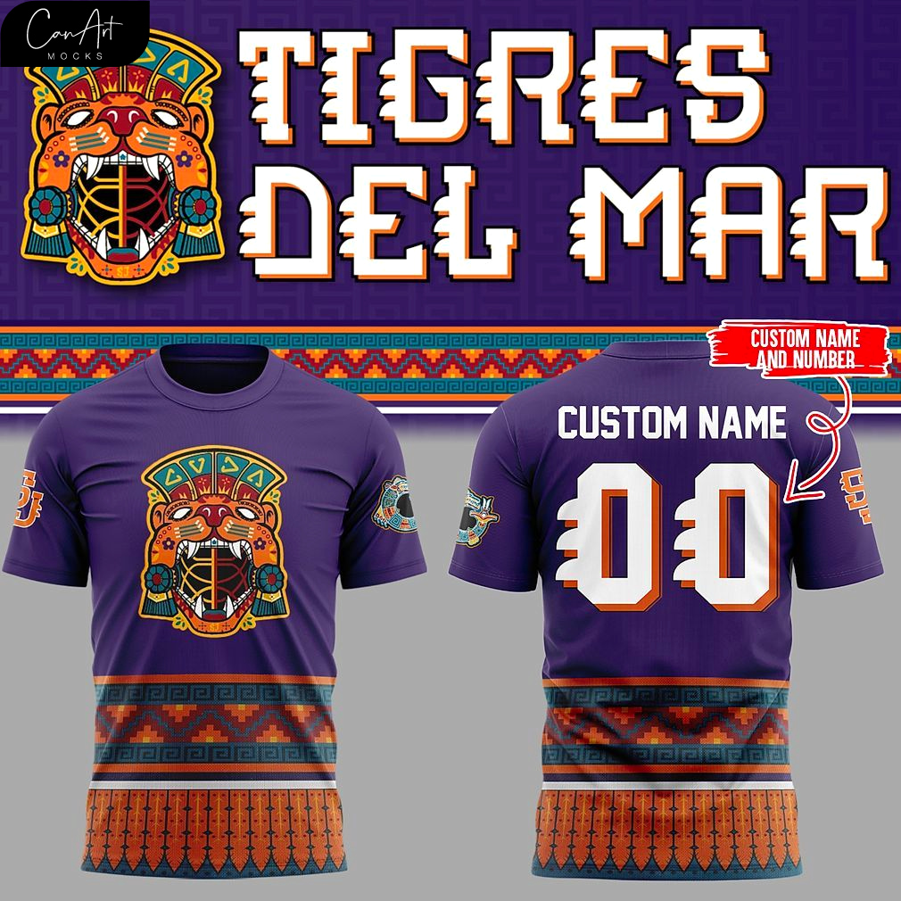 Tiger Del Mar Custom Name T-Shirt Tiger Del Mar Custom Name T-Shirt
