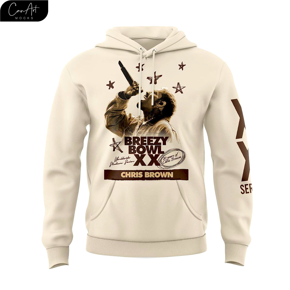 Chris Brown Breezy Bowl XX 2025 Pregame Series Hoodie Chris Brown Breezy Bowl XX 2025 Pregame Series Hoodie