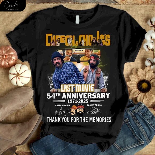 Last Movie 54th 1971-2025 Thank You For The Memories T-Shirt