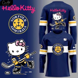 Norfolk Admirals x Hello Kitty 2025 Hockey Jersey