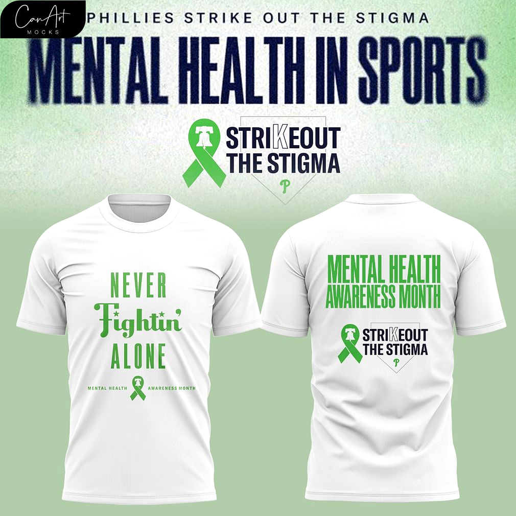 Philadelphia Phillies Mental Health Awareness Month 2025 T-Shirt Philadelphia Phillies Mental Health Awareness Month 2025 T-Shirt