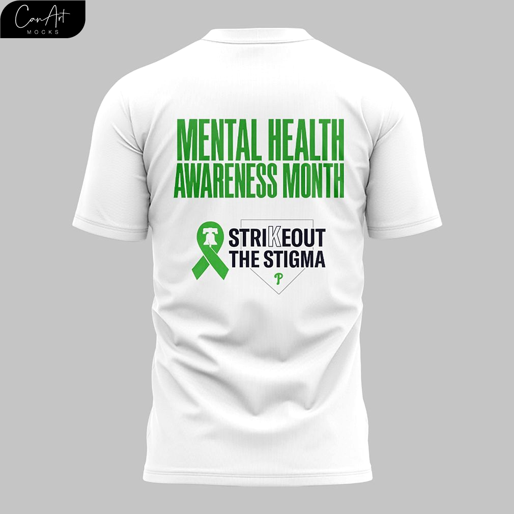 Philadelphia Phillies Mental Health Awareness Month 2025 T-Shirt Philadelphia Phillies Mental Health Awareness Month 2025 T-Shirt