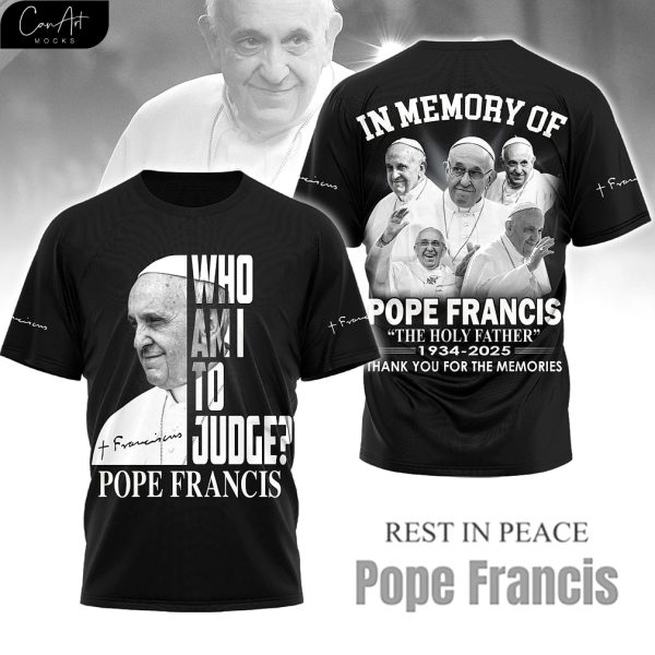 Pope Francis Thank You My Memory Special 2025 T-Shirt