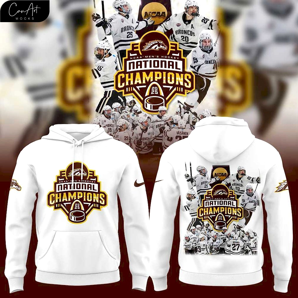 Western Michigan Hockey NATIONAL CHAMPIONS 2025 Special Hoodie Western Michigan Hockey NATIONAL CHAMPIONS 2025 Special Hoodie