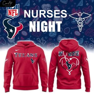 Houston Texans Nurses 2025 Red Hoodie